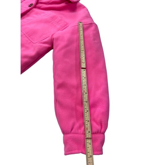 Reclaimed Vintage Womens Pink Button-Up Jacket Size 4 Quilted Lining - Picture 9 of 11